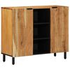 vidaXL Dressoir met plank Bruin 90 x 33 x 75 cm Massief Mango Hout