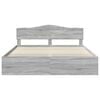 vidaXL Bedframe Grijs Sonoma 180 x 200 cm Massief grenenhout