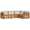 vidaXL Buiten bankenset 4 pcs Naturel Massief Acaciahout