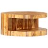 vidaXL Salontafel rond 65x30 cm massief acaciahout