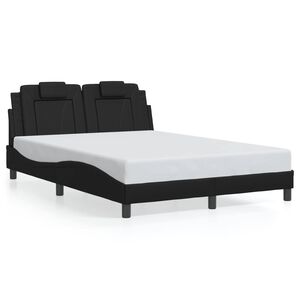 vidaXL Bedframe "Viana" zonder matras kunstleer zwart 120x200 cm