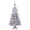 vidaXL Kunstmatige Inklapbare Kerstboom Wit 120 cm PE en PVC
