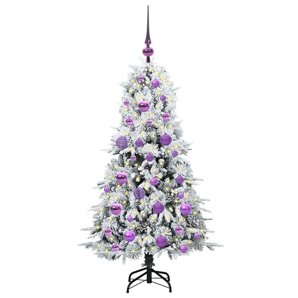 vidaXL Kunstmatige Inklapbare Kerstboom Wit 120 cm PE en PVC