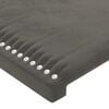 vidaXL Boxspring met matras fluweel donkergrijs 200x200 cm