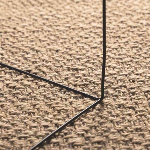 vidaXL Vloerkleed ZIZUR beige binnen en buiten 100x200 cm jute look