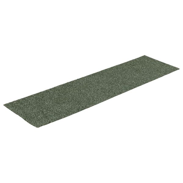 vidaXL Trapmatten Zelfklevend 15 stuks 76x20 cm Groen Rechthoekig