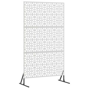 vidaXL Privacyscherm 100 x 50 x 180 cm Roestvrij staal zilver