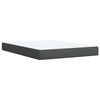 vidaXL Boxspring met matras stof donkergrijs 140x190 cm