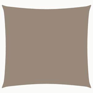 vidaXL Zonnescherm vierkant 3,6x3,6 m oxford stof taupe