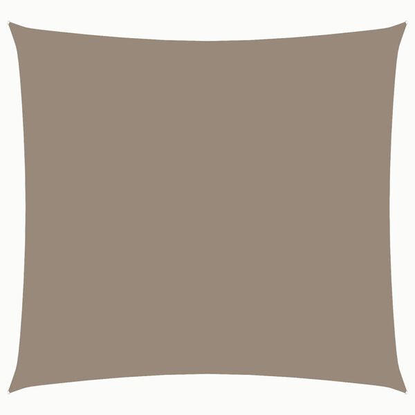 vidaXL Zonnescherm vierkant 3,6x3,6 m oxford stof taupe