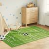 vidaXL Kindervloerkleed voetbalveld wasbaar 160x230 cm groen