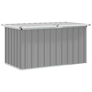 vidaXL Tuinbox 129x67x65 cm grijs