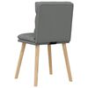 vidaXL Eetkamerstoelen 6 st stof donkergrijs