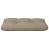vidaXL Palletkussen 80x40x12 cm stof taupe