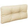 vidaXL Palletkussen 70x40x12 cm stof beige