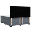 vidaXL Boxspring met matras fluweel donkergrijs 180x200 cm