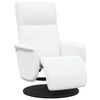 vidaXL Massage Recliner Stoel Wit Nep Leer