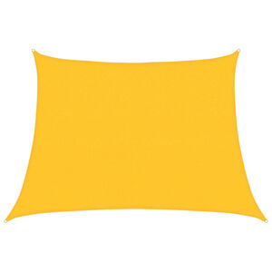 vidaXL Zonnezeil 160 g/m&sup2; trapezium 4/5x3 m HDPE geel