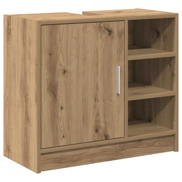 vidaXL Badkamerkast Artisan Eiken 63 x 29 x 55 cm Bewerkt hout