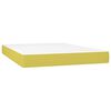 vidaXL Boxspring met matras stof groen 140x190 cm