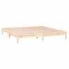 vidaXL Bedframe LED massief hout 150x200 cm