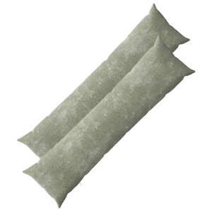 vidaXL Kussensloop 2 st HEERLEN Groen 40 x 145 cm Chenille Stof