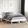 vidaXL Bedframe zonder matras massief grenenhout wit 160x200 cm