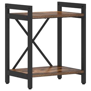 vidaXL Boekenkast 40 x 30 x 50 cm Bewerkt hout Gerookt eiken