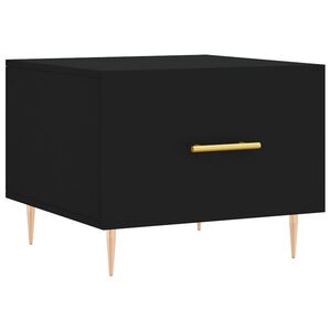 vidaXL Salontafel 50x50x40 cm bewerkt hout zwart