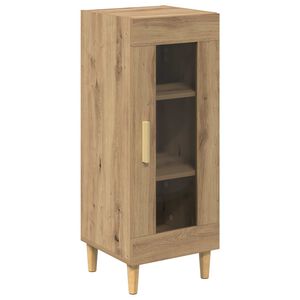 vidaXL Dressoir Artisan Eiken 34.5 x 32.5 x 90 cm Bewerkt hout