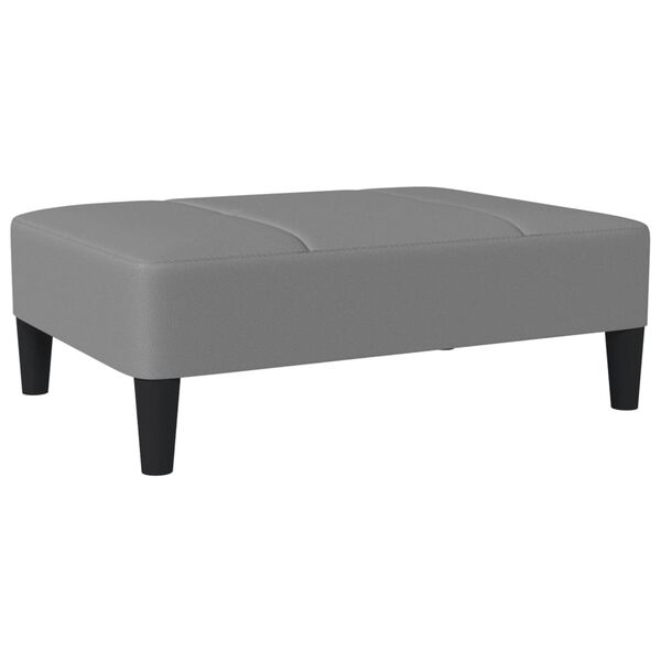 vidaXL Voetenbank 78x56x32 cm kunstleer grijs