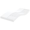 vidaXL Schuimmatras 7 zones hardheid 20 ILD 80x220 cm wit