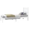 vidaXL Bedframe massief grenenhout wit 75x190 cm