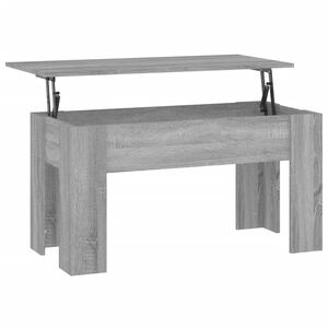 vidaXL Salontafel 101x49x52 cm bewerkt hout grijs sonoma eikenkleurig