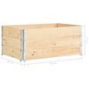vidaXL Palletopzetranden 3 st 100x150 cm massief grenenhout
