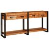 vidaXL Wandtafels 2 st Bruin 161 x 33 x 75 cm Massief Acaciahout
