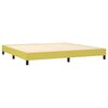 vidaXL Boxspring met matras en LED stof groen 200x200 cm