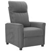 vidaXL Fauteuil verstelbaar stof lichtgrijs