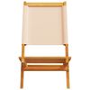 vidaXL Tuinstoelen 8 st inklapbaar stof en massief hout beige