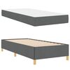 vidaXL Bedframe met matras Donkergrijs 80 x 200 cm Stof