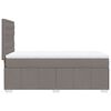 vidaXL Boxspring met matras stof taupe 80x200 cm