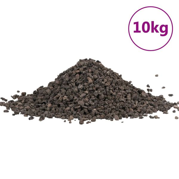 vidaXL Basaltgrind 10 kg 5-8 mm zwart