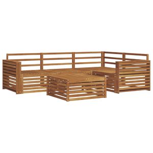 vidaXL Buiten bankenset 5 pcs Naturel Massief Acaciahout