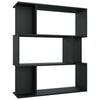 vidaXL Boekenkast/kamerscherm 80x24x96 cm bewerkt hout zwart