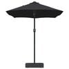 vidaXL Tuinparasol Zwart 385 x 209 x 244 cm Polyester