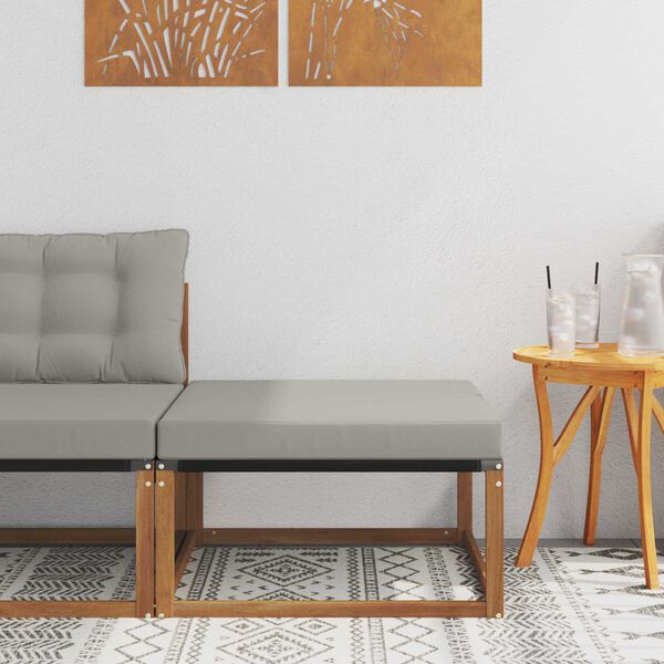 vidaXL Buiten Voetenbank Massief Acaciahout Naturel