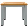 vidaXL Buiten Tafel Natuurlijk en Grijs 45 x 45 x 38 cm