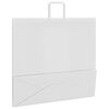 vidaXL Papieren zakken 250 st met hengsels 54x15x49 cm wit