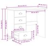 vidaXL Schrijfbureau ASKIM Wit 95 x 40 x 75 cm Massief grenenhout