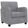 vidaXL Fauteuil Lichtgrijs Chenille